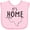 AD-Pink, variant on Inktastic Its Home- State of Texas Outline Distressed Text Boys or Girls Baby Bib