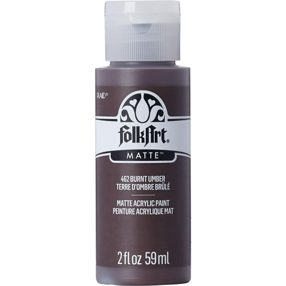Folkart Acrylic Craft Paint 2 oz Burnt Umber, FolkArt Acrylic Craft Paint