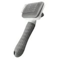 thumbnail image 1 of Self Cleaning Pet Grooming Brush For Dogs & Cats Bent Needle For Shedding & Massage Easy To Clean Durable Design A Utility, 1 of 7