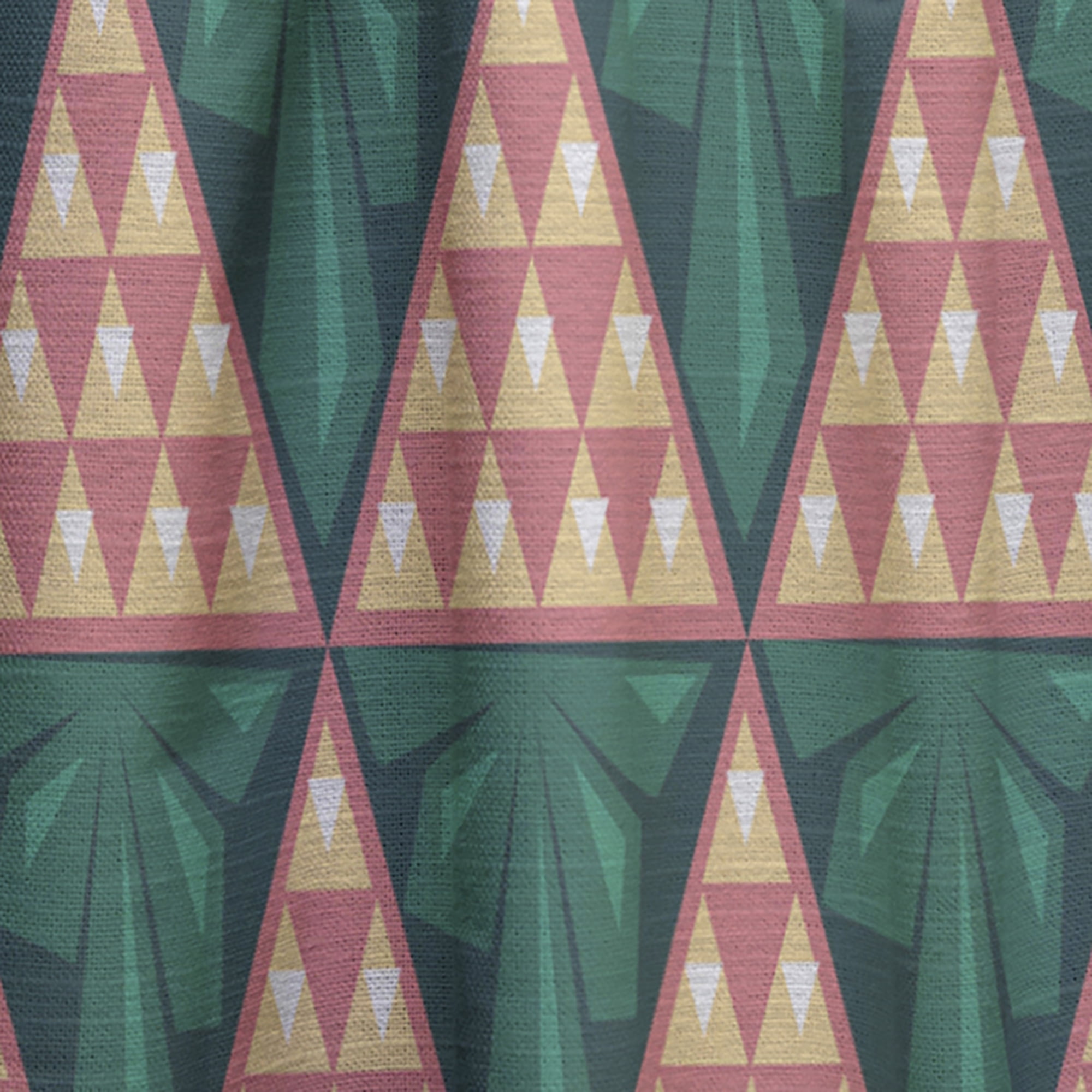 Designart 'Abstract Retro Geometric V' Mid-Century Modern Curtain Panel