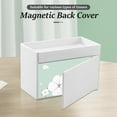 thumbnail image 5 of Ikoopy Tissue Box Cover Rectangular Tissue Box Holder with Storage Tray PU Leather Facial Paper Organizer Stylish Napkin Dispenser for Desk Countertop Office Bathroom, 5 of 11