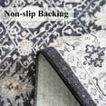 thumbnail image 4 of 4x10 Washable Hallway Runner Rug: Oriental 10ft Extra Wide Ultra Soft Runners For Living Room Bedroom Stain Resistant Low Pile Carpet Entryway Ktichen Thin Non Slip Bathroom Floor Mat(black 4x10), 4 of 8