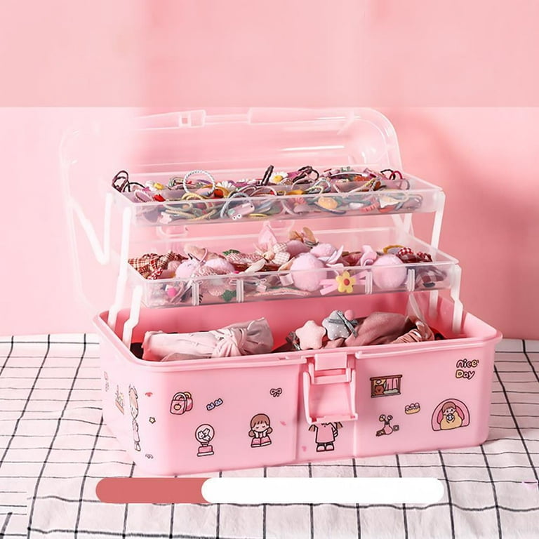 Baby Girls Hair Accessories Storage Box Hair Hoop Clip Rubber Band Organizer  Head Rope Hairpin Holder Girls Gifts Jewelry Box