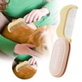 thumbnail image 1 of Pet Grooming Brush For Dogs And Cats Gentle Deshedding Tool Indoor Use Plastic Pet Comb For Shedding Hair Removal, 1 of 4