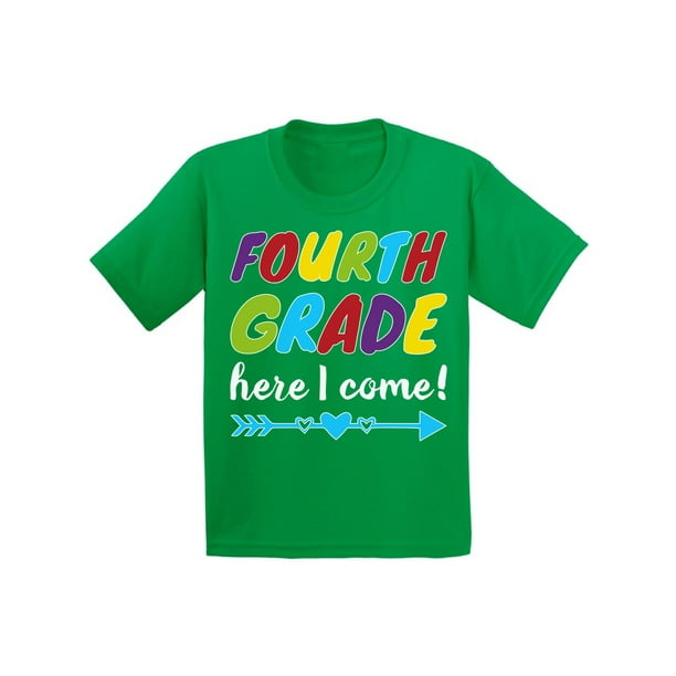 Back to School Shirts for 4th Grader Shirt Kids First Day of School Fourth Grade Shirt for Boys