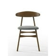 thumbnail image 2 of Cid Cas 20 Inch Dining Chair Set of 2 Curved Oval Backrest Walnut Wood, 2 of 6