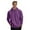 Purple, variant on LWavelet Mens Pullover Hooded Sweatshirt Classic Fit Long Sleeve Hoodie with Adjustable Drawstring and Front Pocket for Everyday Wear and Comfort