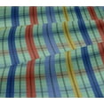 thumbnail image 4 of oneOone Cotton Jersey Mint Green Fabric Madras Check Sewing Material Print Fabric By The Yard 58 Inches Wide, 4 of 4