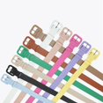 thumbnail image 6 of Women Vintage Candy Color Square Buckle Waistband Leather Belt Thin Waist Strap Trouser Dress Belts WHITE, 6 of 8