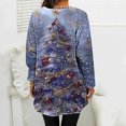 thumbnail image 6 of Christmas Clothes for Women Pullover Sweaters 2 Pockets Crewneck Graphic Soft Flannel Tunic Tops for Leggings (XL, Gray), 6 of 6