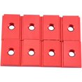 thumbnail image 2 of 8 Pieces of M8 T Type Track Slider 30/45 Type Track Clamp Screw Groove Fastener Woodworking Tool Red, 2 of 8