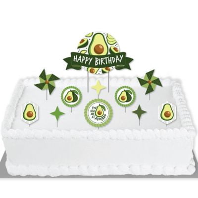 Hello Avocado Fiesta Birthday Party Cake Decorating Kit Happy