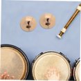 thumbnail image 6 of OULII 1 Pair Copper Finger Cymbals Handheld Percussion Instrument and for Music Performance, 6 of 8