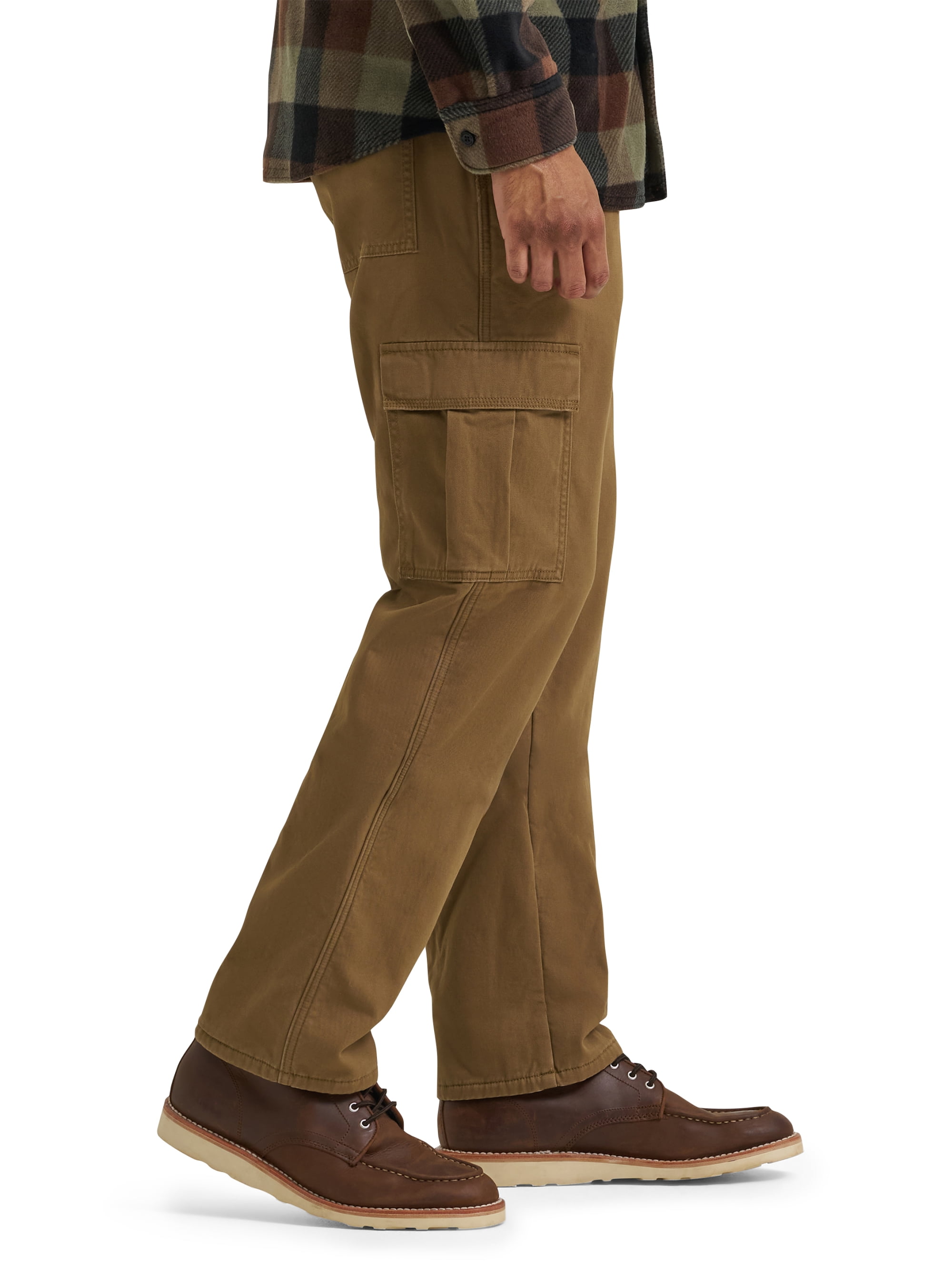 Wrangler Men's and Big Men's Relaxed Fit Fleece Lined Cargo Pant 29X30-48X30