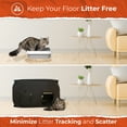 thumbnail image 5 of Pexter Cat Litter Box Enclosure, Dog Proof, Discreet and Hidden Litter Box, Kitty Litter Trap Design with Easy-Clean Feature, Scoop and Deodorizer Storage Pockets, Lightweight and Waterproof, 5 of 7