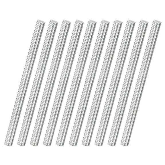 Uxcell 10-Pack Fully Threaded Rod, M4x60mm 304 Stainless Steel Right Hand Thread Bar Studs