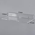 thumbnail image 3 of IEEK 4 PCS Clear Small Acrylic Floating Wall Shelves,9 Inch Adhesive Display Shelf for Nintendo Switch/Smart Speaker/Security Cameras/Action Figures,No Damage Expand Wall Space, 3 of 8