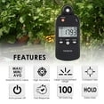thumbnail image 3 of PAR Meter Illuminance Meter PPFD Quantum Sensor Full-Spectrum Record Function Indoor Outdoor Plant Light Meter, 3 of 7