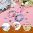 thumbnail image 4 of 200Pcs Large Hole Beads for Jewelry Making 12 Colors Assorted Resin Beads Colorful Large Hole Crafts Beads DIY Bracelet Bulk Spacer Beads for DIY Craft Bracelet Necklace Earring, 4 of 6