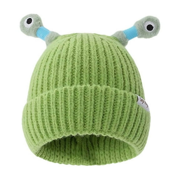 Cute Glowing Knit Hat with Built-in LED Lights for Winter Warmth and Outdoor Activities
