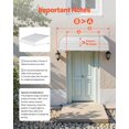thumbnail image 5 of Aluminum Awning 40 x 42 in, Durable Window Awning Door Canopy, Lightweight and Stable Aluminum Exterior Awnings Rain Snow Sunlight Protection for Door Entrance Windows Patio Porch, 5 of 8