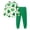 Green, variant on Wo-Fusoul St. Patrick's Day Printed Long Sleeved Shirt and Pants Set for Boys and Girls, Green, 2-Piece Outfit
