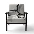 thumbnail image 4 of Designart « Neutral Abstract Expression IV » Formes Abstraites Noires Fauteuil d'Appoint Rembourré - Fauteuil Moderne pour Chambre, 4 of 7