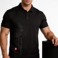 thumbnail image 6 of JOANKDMI Short Sleeve Shirts for Men Floral Embroidered Golf Tops Casual Vintage Style Graphic Tees Breathable Athletic Pullover for Work Business Summer Vacation, S-4XL, 6 of 6