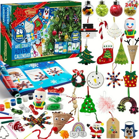 SYNCFUN Advent Calendar Art ans Craft Ornament Creation