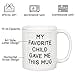 thumbnail image 4 of 11oz Funny Ceramic Coffee Mug for Mom Dad - My Favorite Child Gave Me This Mug - Microwave Dishwasher Safe Novelty Gift - White, 4 of 7
