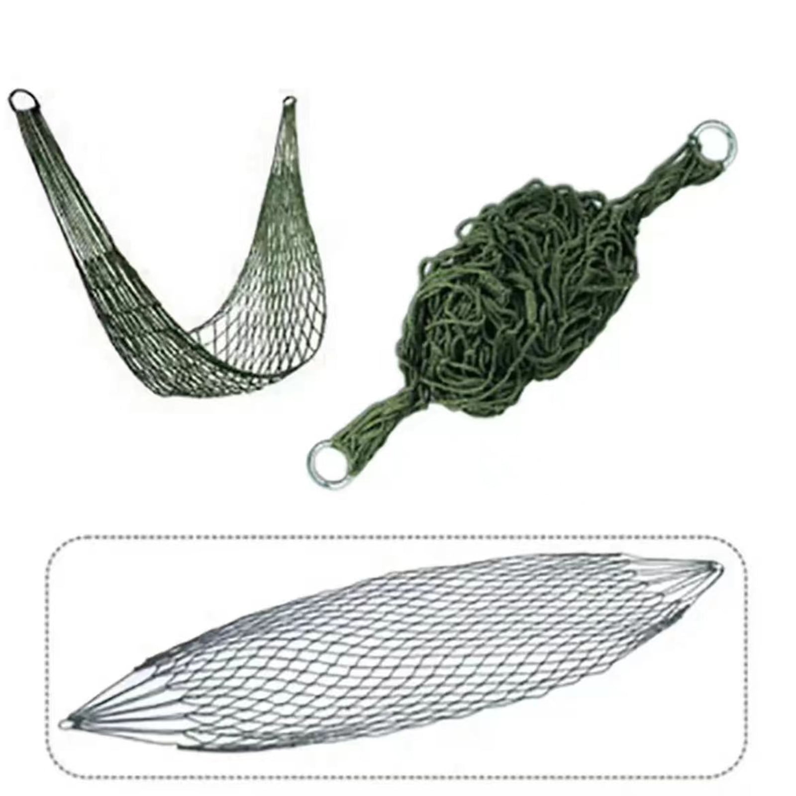 Nylon Rope Meshes Hammock Outdoor Sport Camping Hammock Portable Travel Hammocks Swing Bed Easy to Install