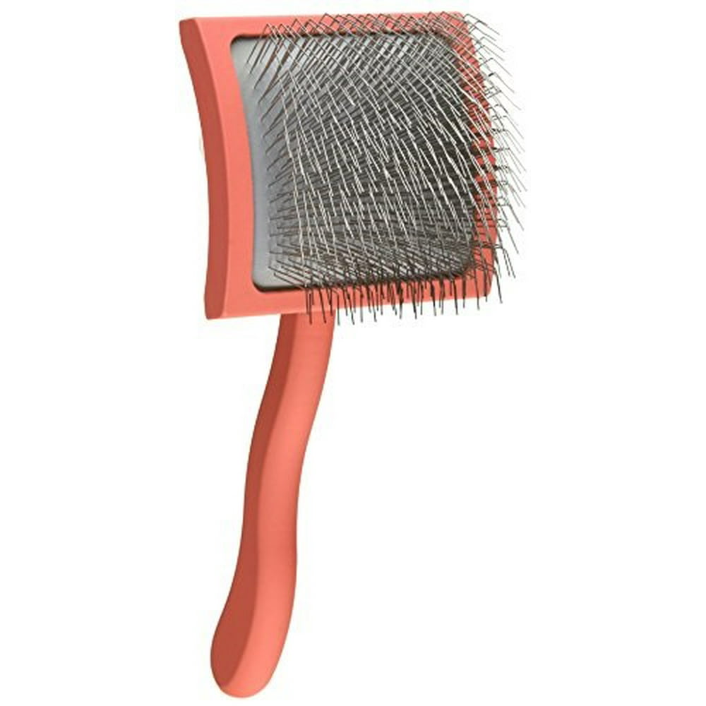 Chris Christensen Long Pin Slicker Brush, Large, Coral