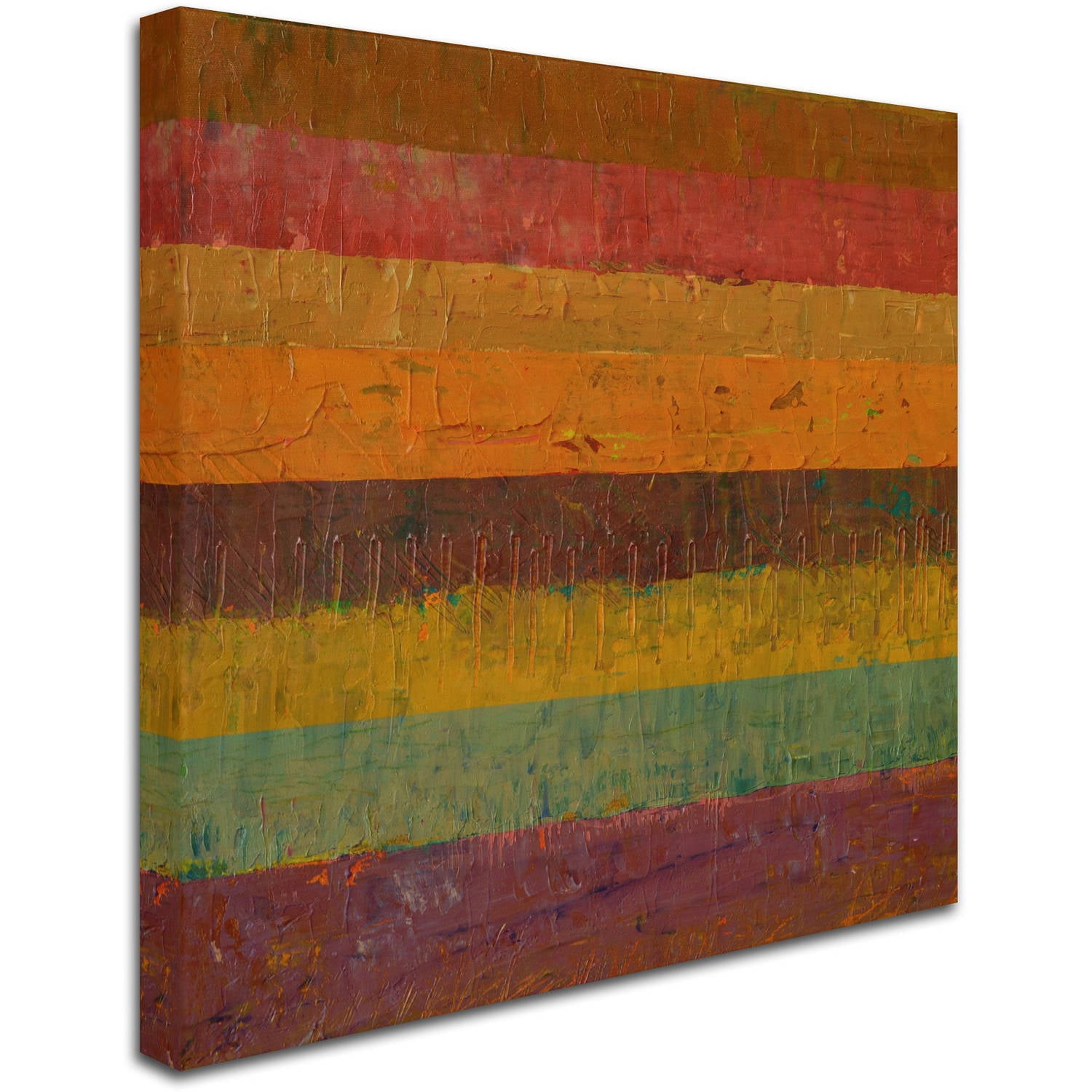Trademark Fine Art "Orange Line" Canvas Art by Michelle Calkins