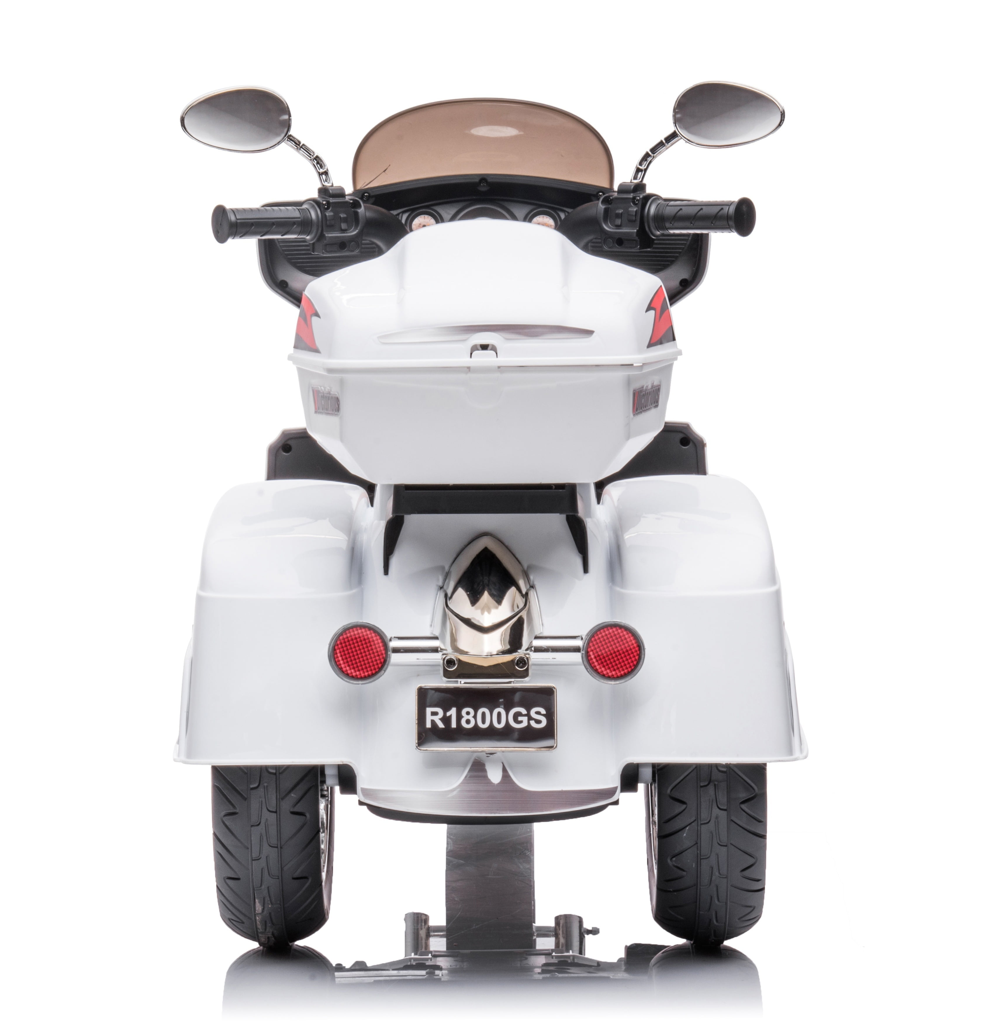 12V Kids Motorcycle Electric Ride On Toy with 1.8-3.2 MPH Speed, Power Display, Music & Wireless Phone Connection, Large Storage Trunk, LED Headlight - 66LB Load Capacity for Toddlers & Kids
