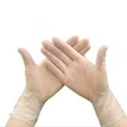 thumbnail image 1 of Disposable Vinyl Gloves Medium Size| Heavy Duty | Non Sterile | Powder Free | Latex Free Rubber | 100 Count Box |food Safe Small, 1 of 6
