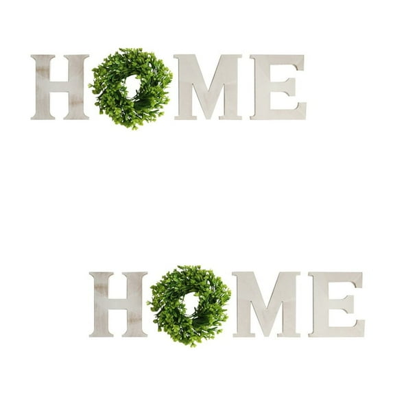 IFANLANDOR Indoor Hanging Decoration Letters Shape For Kitchen And Home Office 2 Sets 9.8X9.3In