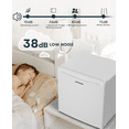 thumbnail image 3 of Upstreman 1.7 Cu ft Mini Fridge with Freezer Single Door Compact Refrigerator, Low Noise, Energy Saving, Adjustable Temperature, Reversible Door, for Home Office Dorm, White FR17, 3 of 13