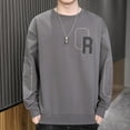 thumbnail image 6 of Men's Loose Round Neck Long Sleeve Top - Fashion&Versatile, 6 of 14