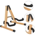 thumbnail image 3 of Xvive Guitar Stand,  Acoustic Electric Wooden A Frame Folding Guitar Holder Adjustable for Bass, Cello, Mandolin, Banjo, Ukulele, 3 of 4