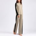 thumbnail image 4 of PEONAVET Chandails pour Femmes Mode Blouse à Col Roulé Manches Longues Chandail Décontracté, 4 of 8