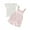 Pink, variant on Aojekbee 2PCS Baby Girls Summer Outfits Fly Sleeve Ribbed Tops   Daisy Suspender Shorts Set Toddler Clothes