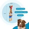 thumbnail image 4 of Outward Hound by Charming Pet Squawkers Earl Latex Squeaky Rubber Chicken Dog Toy, Funny Interactive Holiday Toy for Dogs, Large Size, 4 of 6
