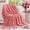 Black4, variant on Pink and White Gingham Throw Blanket Soft Plush Flannel Fleece for Couch and Bedroom Decor