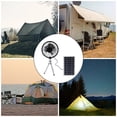 thumbnail image 2 of Solar Panel Powered Fan with Tripod Stand Portable Travel Camping Outdoor Fan Cooling Gadget, 2 of 9