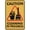 Warning Sign 4, variant on Caution Cleaning In Progress Sign 8"x12"ch Metal Sign, Rustproof Aluminum, Multicolor