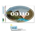 thumbnail image 1 of 03110 Bedford, NH - River Rocks - Oval Zip Code Sticker, 1 of 1