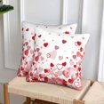 thumbnail image 6 of Valentines Day Heart Throw Pillows Cover Set of 2 Mothers Day Love Hearts Pillow Covers 18x18 Inch Wedding Decorative Pillow Case Gift for Girls Women Outdoor Bedroom Couch Sofa Decor, 6 of 6