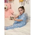 thumbnail image 4 of Arshiner Pajamas for Girls Short Sleeve Long Pants Outfit 2 Piece Sleepwear Button Pjs Sets, 4 of 6