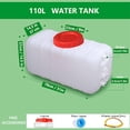 thumbnail image 2 of Water Storage Tank for Camping Plastic Large Capacity Water Tank Water Container with Spigot for Emergency Storage Household Outdoor Camping RV Self-Driving Tour(Size:110L/30gallon), 2 of 6