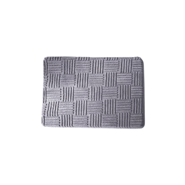 Bathroom Water Absorbing Door Mat Convenient Wash Lightweight Fabric Water Absorption Non Slip Floor Mat